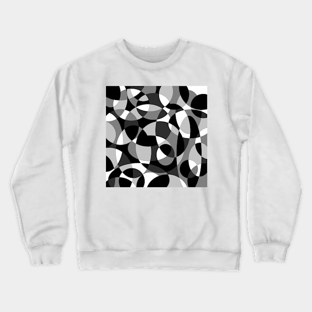 Circles in grey Crewneck Sweatshirt by OmarZArtShop